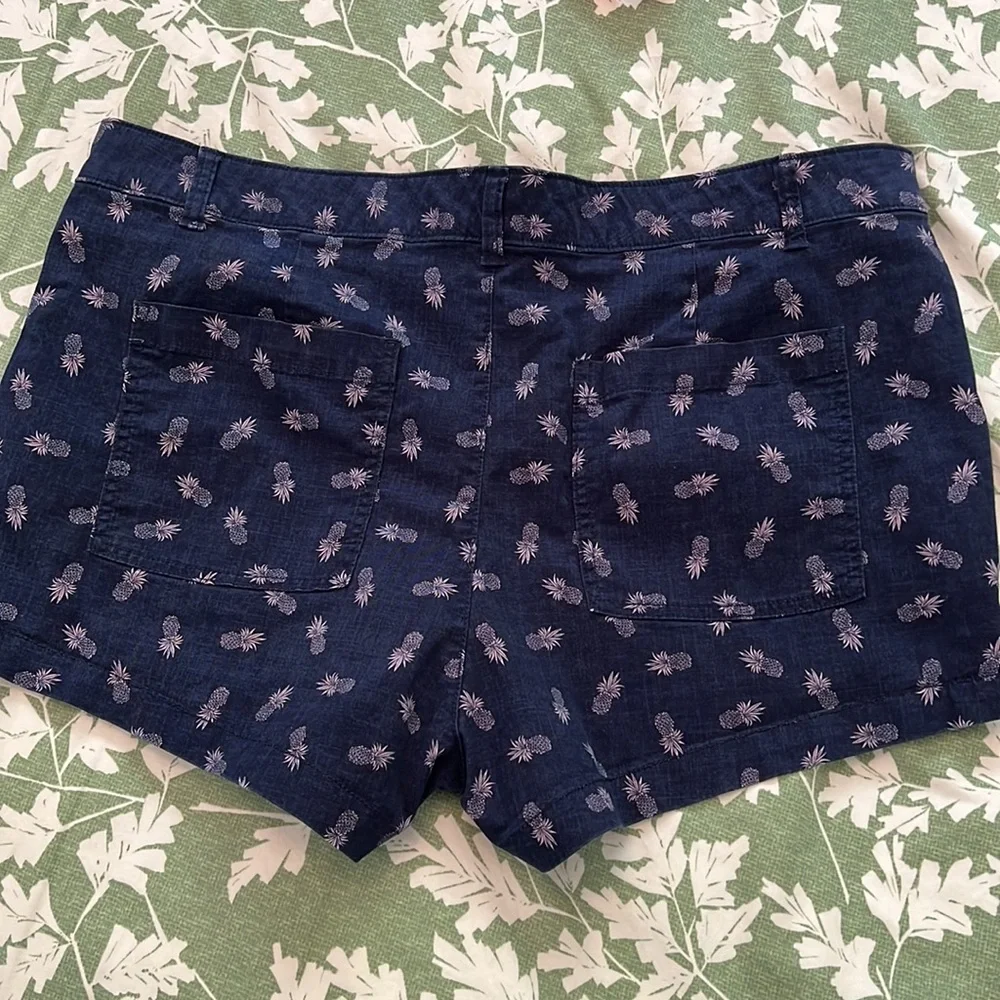New Gap, pineapple, shorts. size 18